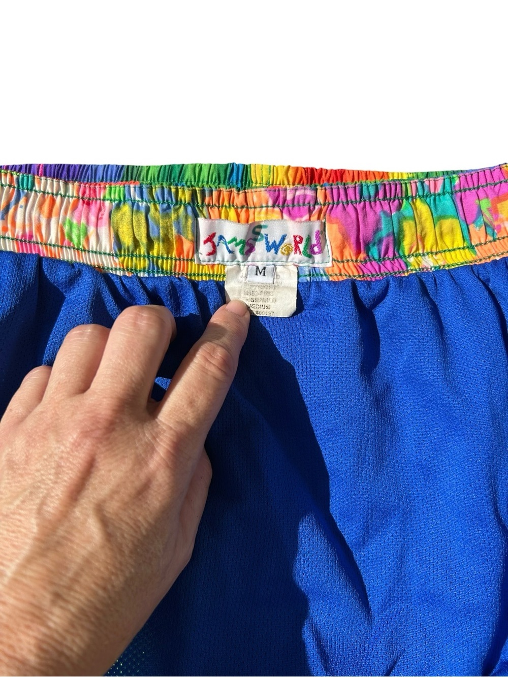 Rare Vintage Jams World Watercolor Medium Shorts - Picture 6 of 8